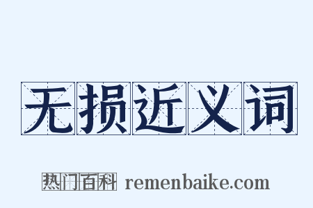 无损近义词是什么意思的图片